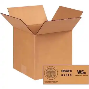 Walmart SSBM 8 x 8 x 8 250# W5c Weather-Resistant Corrugated Boxes 25/Case offer