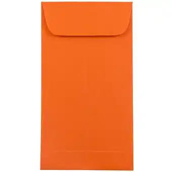 Walmart JAM Paper No. 7 Coin Envelopes, 3 1/2 x 6 1/2, Orange, 100/Pack offer