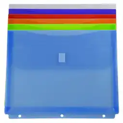 Walmart JAM Paper Plastic 3, Hole Envelopes, 8.6x11.5x1, 12/Pack, Assorted, 1 Inch Expansion offer