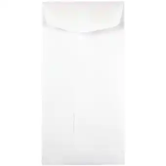 Walmart JAM Paper & Envelope No. 7 Coin Business Envelopes, 3 1/2 x 6 1/2, White, 100/Pack offer