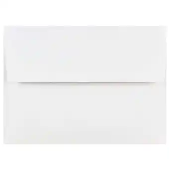 Walmart JAM Paper A6 Invitation Envelopes, 4 3/4 x 6 1/2, White, Bulk 250/Box offer