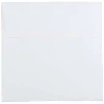 Walmart JAM Paper 5.5 x 5.5 Square Invitation Envelopes, White, 100 Per Pack offer