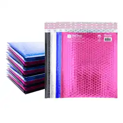 Walmart BAZIC Poly Bubble Mailers 8.5x11.25 #2 Metallic Color Padded Envelope 24-Pack offer