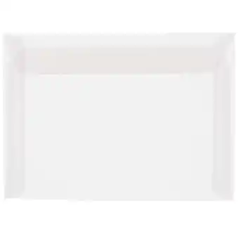 Walmart JAM Paper 9 x 12 Booklet Translucent Envelopes, Clear, 25 per Pack offer