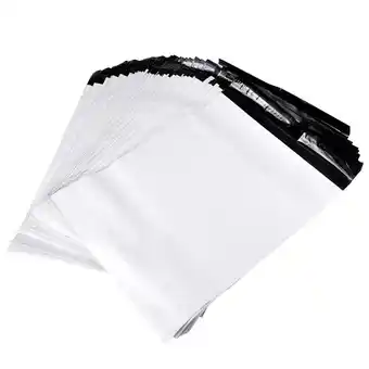 Walmart Zoyueyie 100pcs Plastic Mail Bags Thickened Express Bags Courier Bags Mailing Bag (White) offer