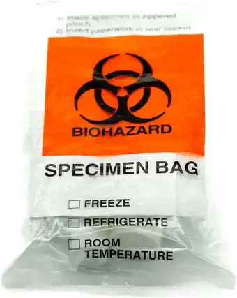 Walmart Biohazard Bags with Extra Pocket, 6 x 9, 1,000 Bags by Sponix BioRx offer