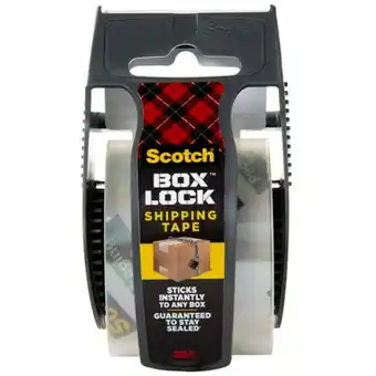 Walmart Scotch Box Lock 195 Packaging Tape, 1-15/16 x 22-1/4 Yd, Clear offer