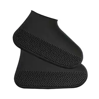 Walmart GARENDE Rain Boots Foldable 1 Pair Rain Shoe Covers for Garden Women Men Black L offer