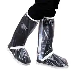 Walmart Shoe Cover For Men Women Rain Boots Waterproof With Thickened Edge/Zipper/Elastic Bandage White S offer