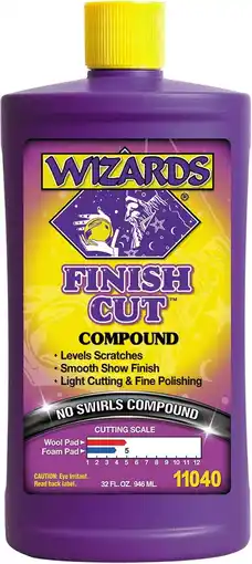 Walmart Wizards Finish Cut Compound - Smooth Show and Car Scratch Remover - Easy Clean-Up & Wax - 32 fl oz offer