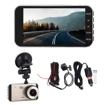 Walmart Dual Cam, 4 LCD Screen with Ultra-Wide Angle Lens, Front and Rear 1080P Camera offer