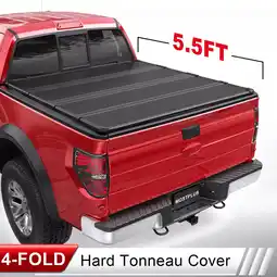 Walmart MOSTPLUS 4-Fold 5.5FT Hard Truck Bed Tonneau Cover for 2009-2014 Ford F150 w/ Lamp On Top offer