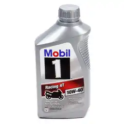 Walmart Mobil 1 Racing 4T 10W-40 Full Synthetic Motorcycle Oil, 1 Quart (Case of 6) offer