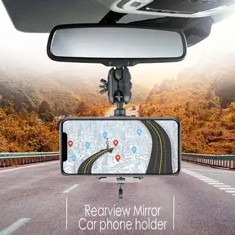 Walmart Podplug Universal Auto Car Rearview Mirror Extension Bracket Mobile Phone Holder offer