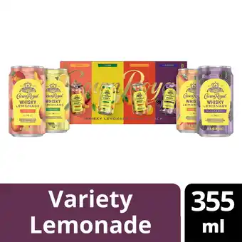 Walmart Crown Royal Lemonade Variety Pack, 12 fl oz Cans, 8 Pack, 7% ABV offer