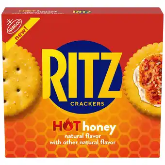 Walmart RITZ Hot Honey Crackers, Snacks for Kids and Adults, Lunch Snacks, 13.7 oz offer