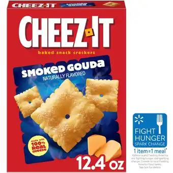 Walmart Cheez-It Smoked Gouda Baked Snack Crackers, Lunch Snacks, 12.4 oz offer