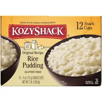 Walmart Kozy Shack Original Recipe Rice Pudding, 48 oz, 12 Count offer