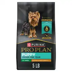 Walmart Purina Pro Plan High Protein Toy Breed Puppy Food DHA Chicken and Rice Formula, 5 lb Bag offer