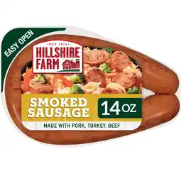 Walmart Hillshire Farm Smoked Sausage, 14 oz offer