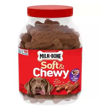 Walmart Milk-Bone Soft & Chewy Beef & Filet Mignon Recipe Dog Snacks (37 oz.) offer