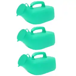 Walmart 3X Male Urine Bottle with Lid Autoclavable for Travel Camping Patient 1.2L Green offer