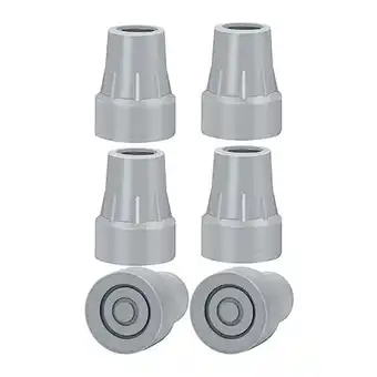 Walmart Crutch Tips, 7/8Inch Heavy Duty Non-Slip Rubber Cane Replacement Foot Caps, Pads,6 PCS offer