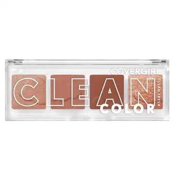 Walmart COVERGIRL Clean Fresh Clean Color Eyeshadow, 222 Dreamy Pink, 0.14 oz offer