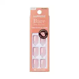 Walmart KISS imPRESS Press on Nails, Instinct, Pink, Short Squoval, 30 Count offer