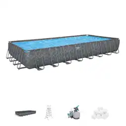 Walmart Bestway APX 365 Rectangular Above Ground Pool Set, 31'4 x 16' x 52 offer