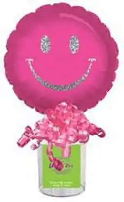 Walmart CTI Industries Pink Face Prismatic Silver Smiley U Fill Party Containers offer