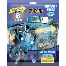 Walmart DC Comics Batman 8 Count Mini Play Pack with Small Coloring Book and Crayons, Paper Party Favors offer