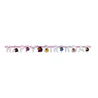 Walmart Afro Unicorn Birthday Banner, 5.75ft offer