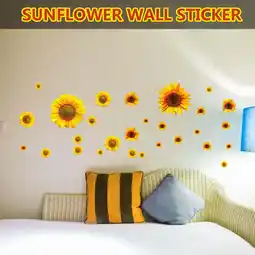 Walmart Deals Sunflower Wall Stickers Self-Adhesive Decorative Wall Stickers Graffiti Stickers offer