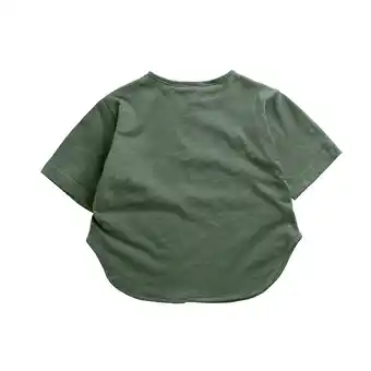 Walmart Vedolay Boys Summer Short Sleeve Crew Neck Soft Formal Solid Shirts,Green 7 Years offer