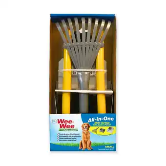 Walmart Four Paws Wee-Wee Dog Poop Rake, Spade & Pan, Black Metal & Wood Pooper Scooper Set, SM offer