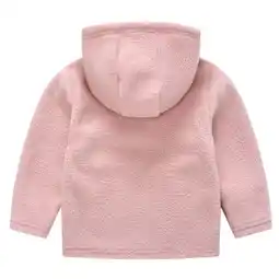 Walmart Akiihool Jackets for Boy Fashion Boys Solid Full-Zip Polar Thick Warm Outerwear (Pink,4-5 Years) offer