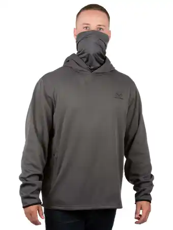 Walmart Realtree Arrowood Charcoal Men Performance Pullover Hoodie with Neck Gaiter S offer