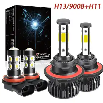 Walmart NSDXCT 9008/H13 High/Low LED Headlight + H11/H8/H16 Fog for Jeep Renegade 2015-2018 2Pcs offer