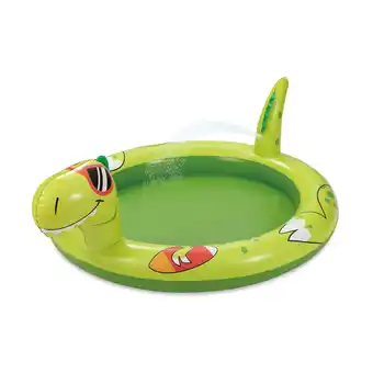 Walmart Play Day Inflatable Dino Spray Pool, Round, Green, Ages 2+, Unisex offer