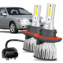 Walmart Fit for Nissan Sentra 2004-2010 2011 2012 H13 LED Headlight Bulbs High&Low Dual Beam 6000K White offer