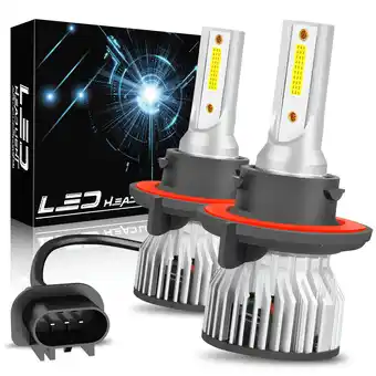 Walmart For 2004-2012 Nissan Sentra H13 LED Headlight Bulbs High and Low Beam 6000K White offer