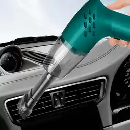 Walmart Kugisaki Hand Vacuum Car Vacuum Cleaner Powerful Car Wireless Portable Handheld Automotive Green offer