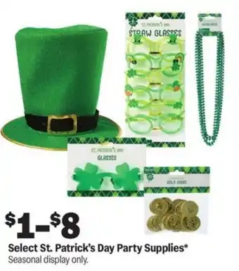 Meijer Select St. Patrick's Day Party Supplies offer