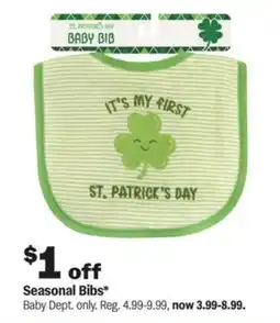 Meijer Seasonal Bibs offer