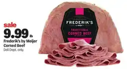 Meijer Frederik's by Meijer Corned Beef offer