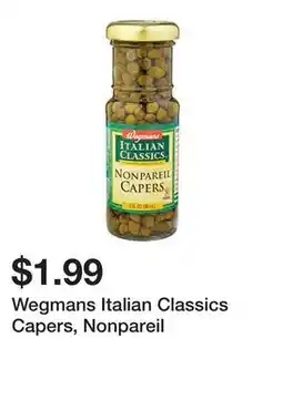 Wegmans Wegmans Italian Classics Capers, Nonpareil offer