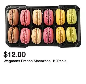 Wegmans Wegmans French Macarons, 12 Pack offer