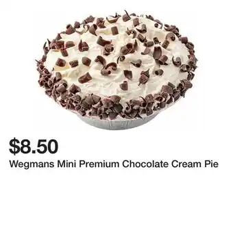 Wegmans Wegmans Mini Premium Chocolate Cream Pie offer