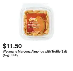 Wegmans Wegmans Marcona Almonds with Truffle Salt (Avg. 0.5lb) offer